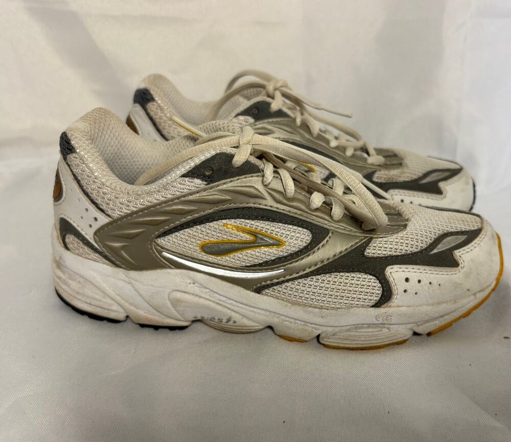 Y2K Brooks Dyad 3 Silver Mesh Retro Running Sneakers Women's 7.5